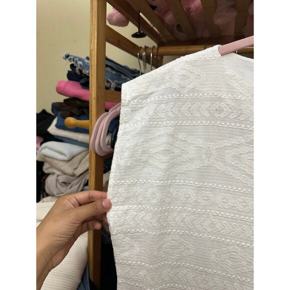 Madewell Embroidered Cannes Coverup Tunic Dress Size White Small - Picture 8 of 11